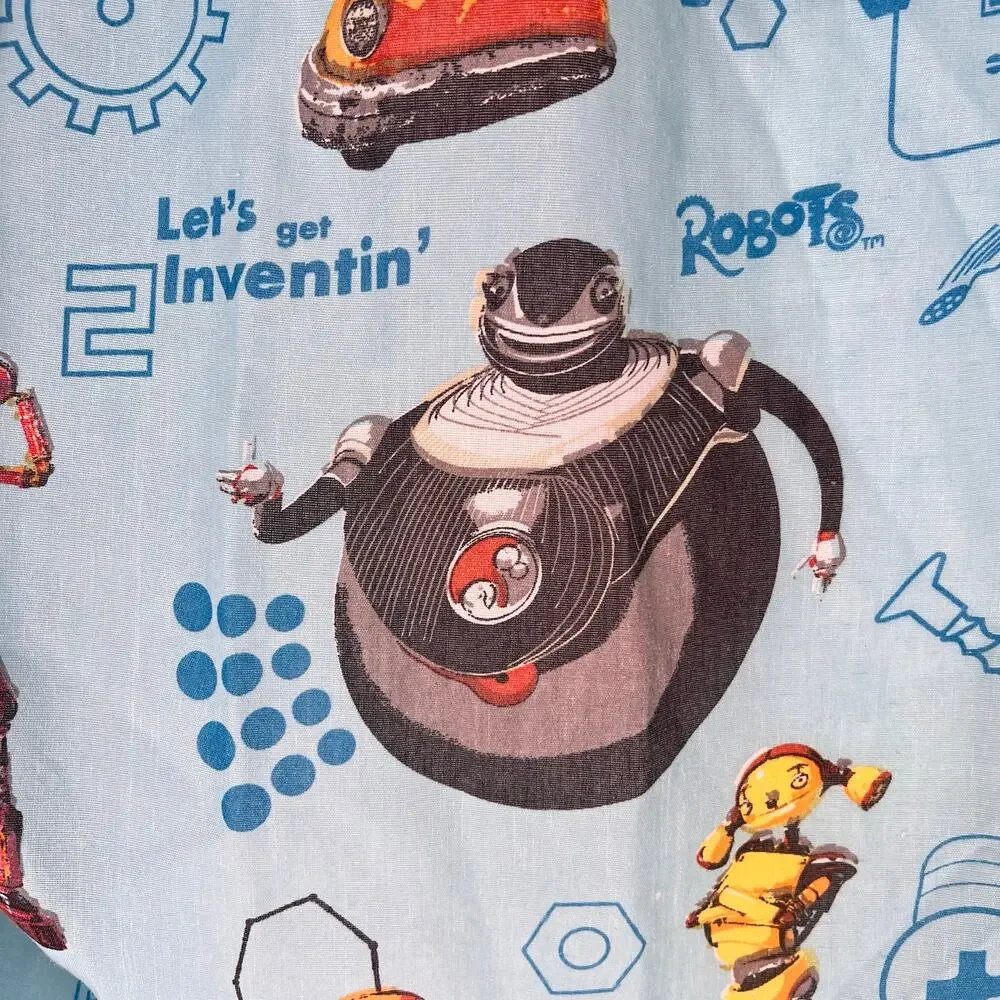 Vintage Robots Animated Movie Sheet Set 2005 Y2K Kidcore